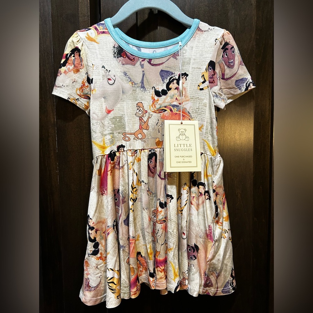 Little Snuggles Bamboo Fabric Disney Aladdin Character Dress